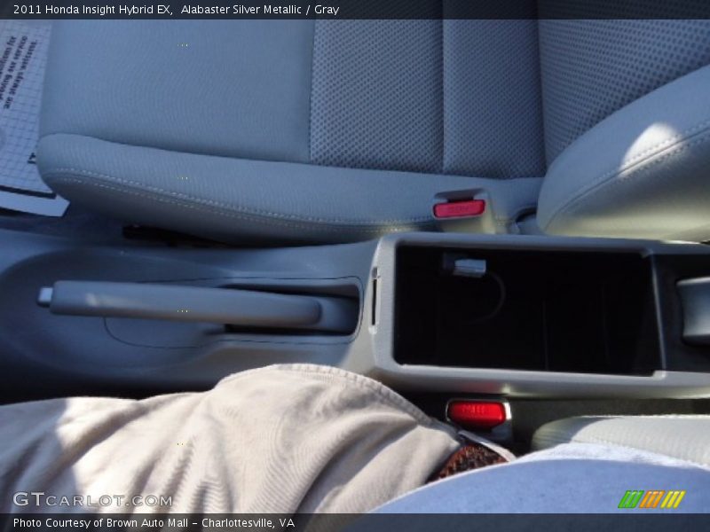Alabaster Silver Metallic / Gray 2011 Honda Insight Hybrid EX
