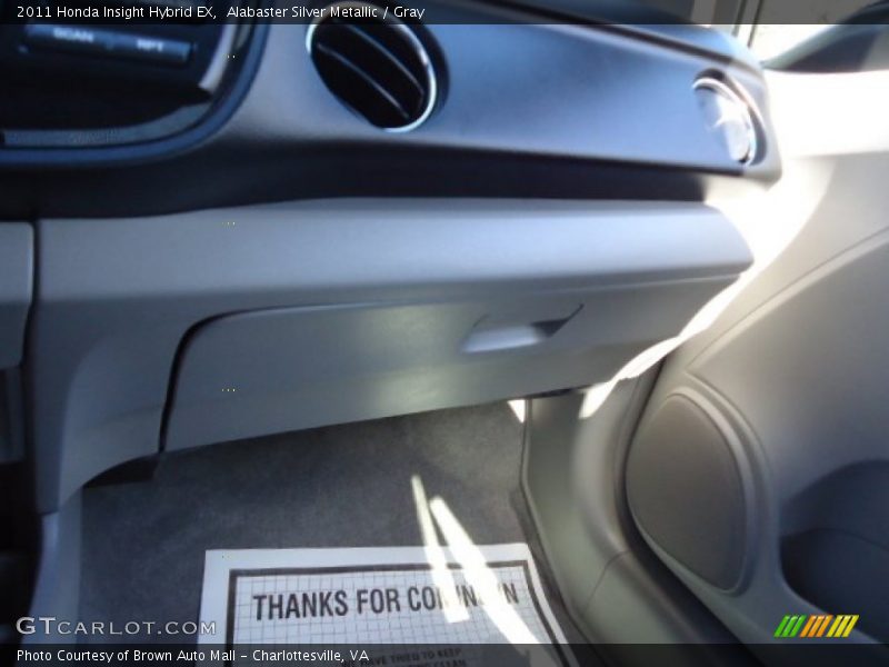 Alabaster Silver Metallic / Gray 2011 Honda Insight Hybrid EX