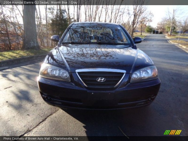 Moonlit Blue / Gray 2004 Hyundai Elantra GLS Sedan
