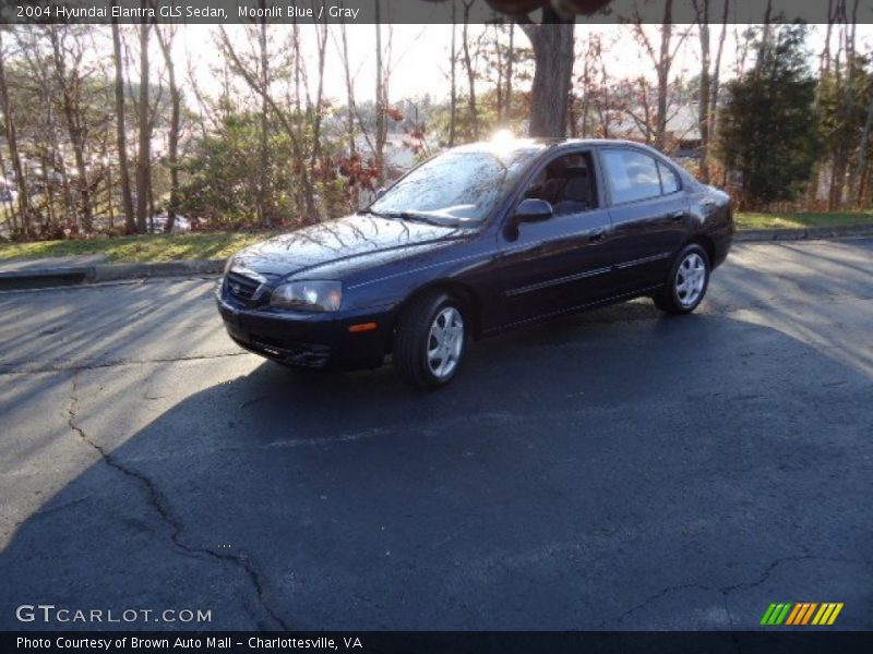 Moonlit Blue / Gray 2004 Hyundai Elantra GLS Sedan