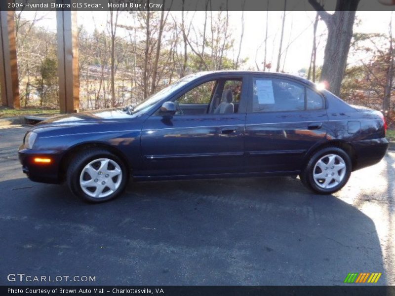 Moonlit Blue / Gray 2004 Hyundai Elantra GLS Sedan
