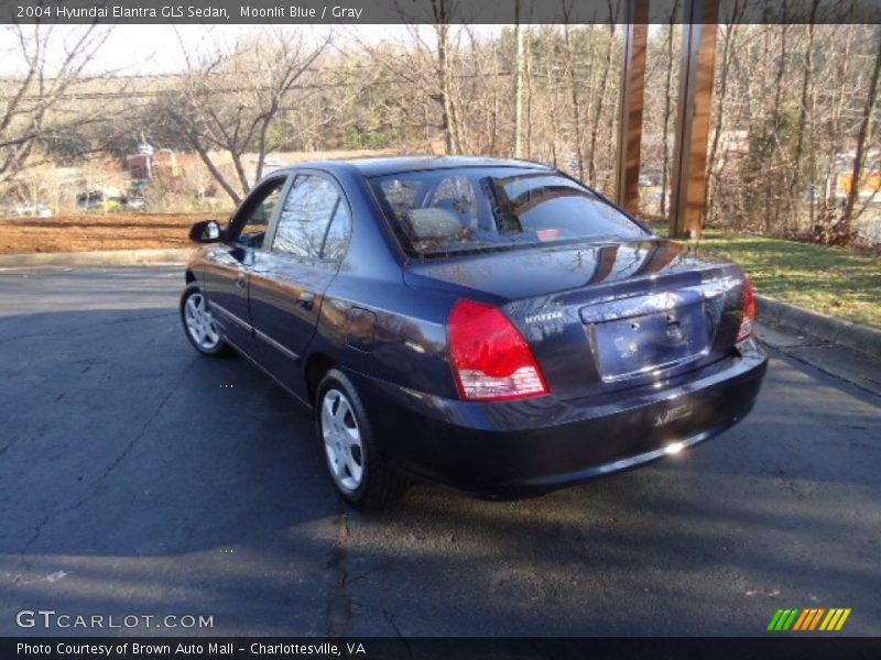 Moonlit Blue / Gray 2004 Hyundai Elantra GLS Sedan