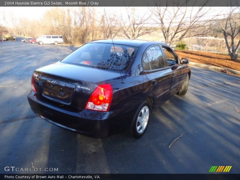 Moonlit Blue / Gray 2004 Hyundai Elantra GLS Sedan