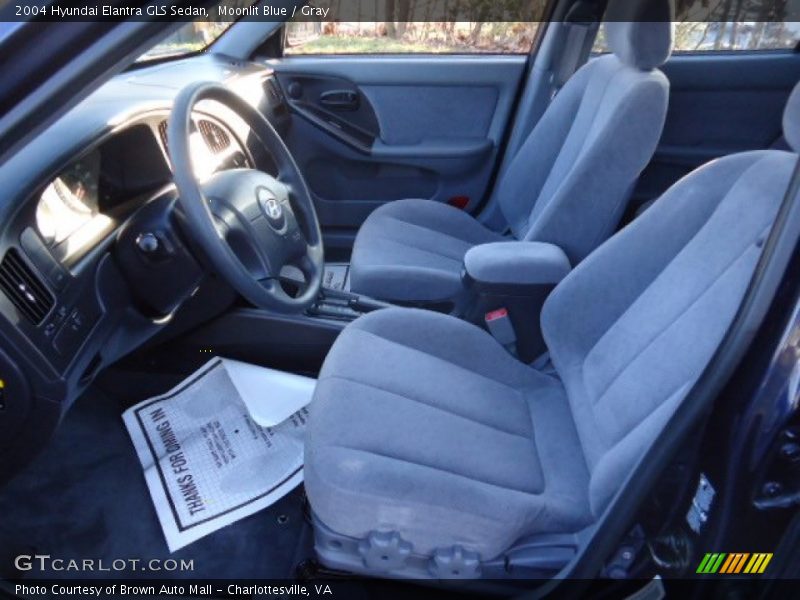 Moonlit Blue / Gray 2004 Hyundai Elantra GLS Sedan