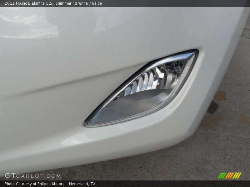 Shimmering White / Beige 2012 Hyundai Elantra GLS