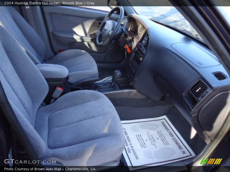 Moonlit Blue / Gray 2004 Hyundai Elantra GLS Sedan