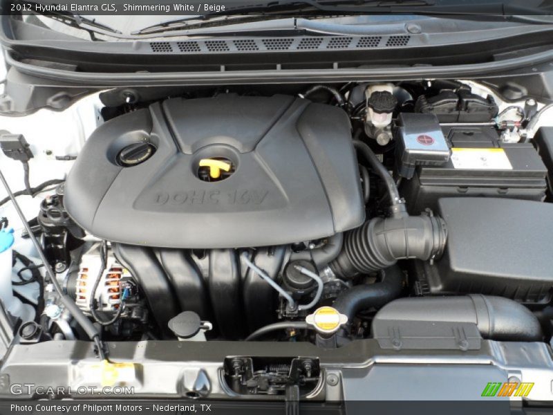 Shimmering White / Beige 2012 Hyundai Elantra GLS