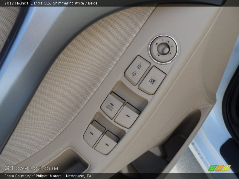 Shimmering White / Beige 2012 Hyundai Elantra GLS