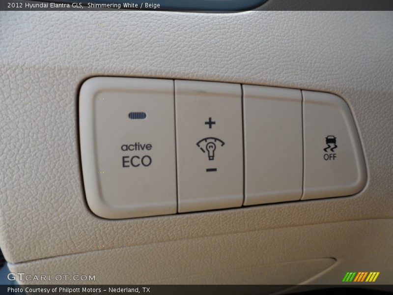 Shimmering White / Beige 2012 Hyundai Elantra GLS