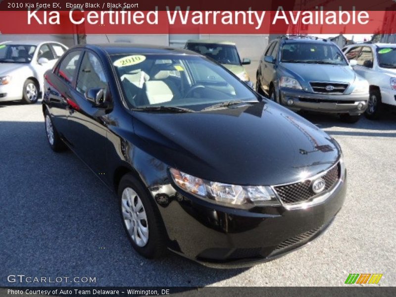 Ebony Black / Black Sport 2010 Kia Forte EX