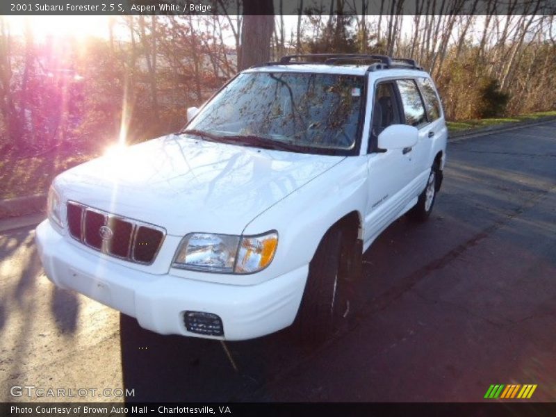 Aspen White / Beige 2001 Subaru Forester 2.5 S
