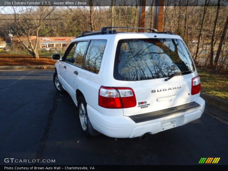 Aspen White / Beige 2001 Subaru Forester 2.5 S