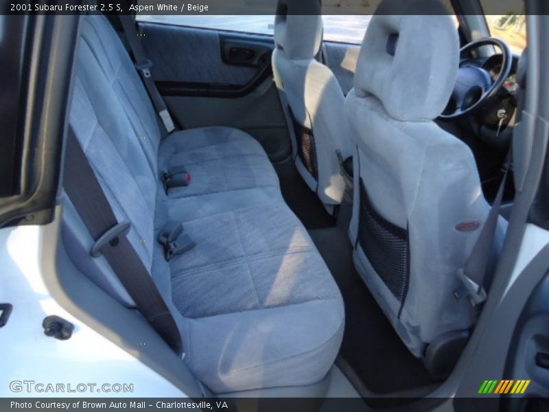 Aspen White / Beige 2001 Subaru Forester 2.5 S