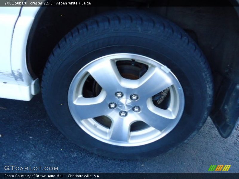 Aspen White / Beige 2001 Subaru Forester 2.5 S