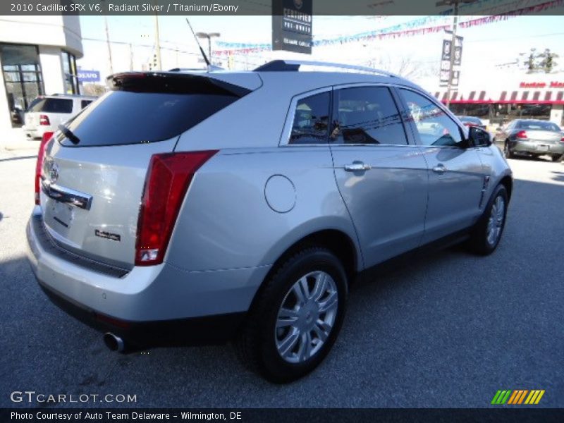 Radiant Silver / Titanium/Ebony 2010 Cadillac SRX V6