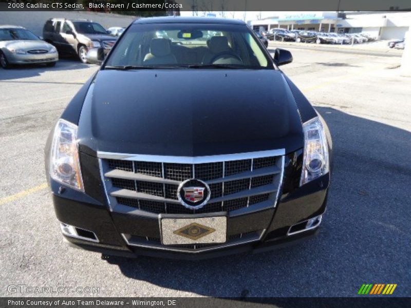 Black Raven / Cashmere/Cocoa 2008 Cadillac CTS Sedan