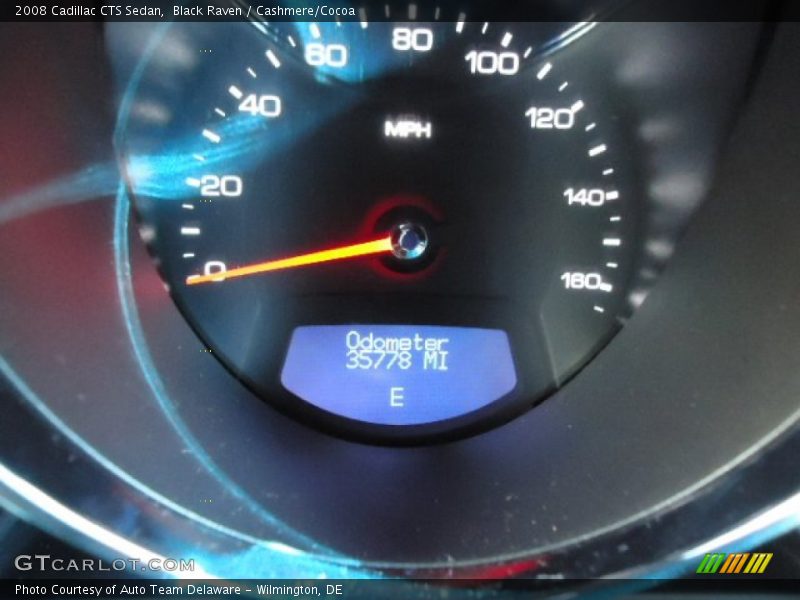 Black Raven / Cashmere/Cocoa 2008 Cadillac CTS Sedan