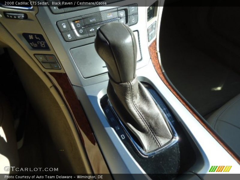 Black Raven / Cashmere/Cocoa 2008 Cadillac CTS Sedan