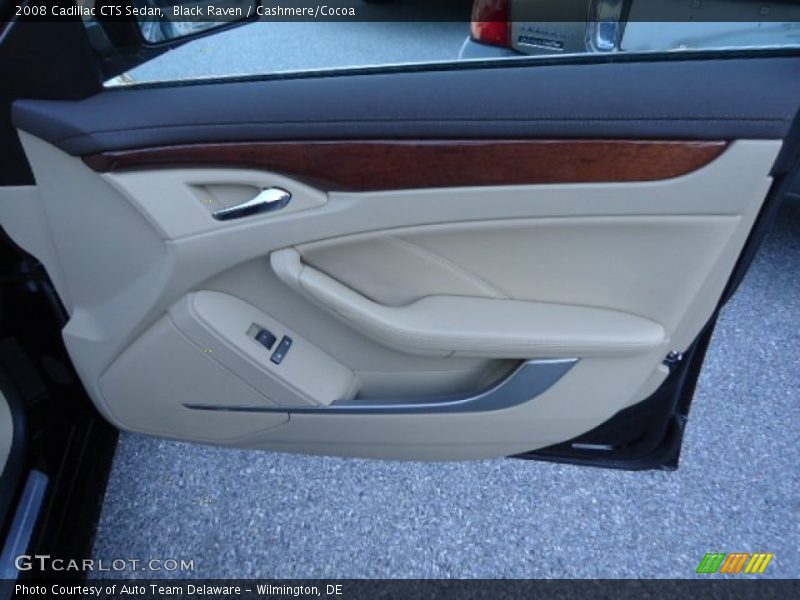Black Raven / Cashmere/Cocoa 2008 Cadillac CTS Sedan