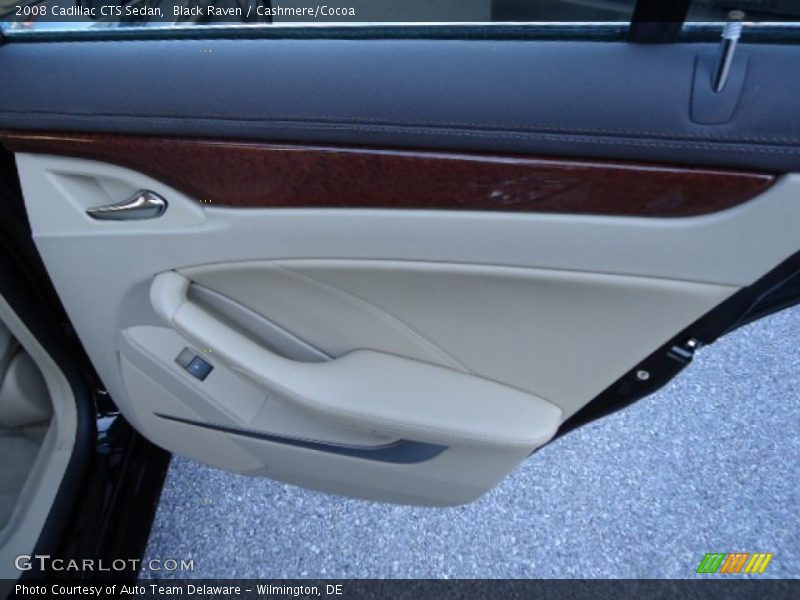 Black Raven / Cashmere/Cocoa 2008 Cadillac CTS Sedan