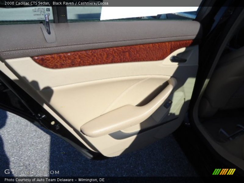 Black Raven / Cashmere/Cocoa 2008 Cadillac CTS Sedan