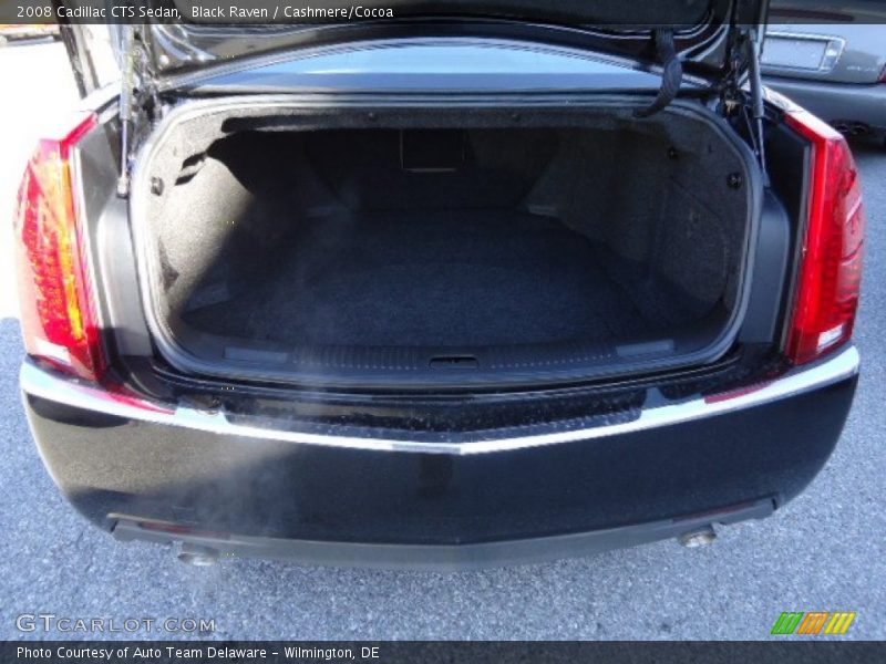 Black Raven / Cashmere/Cocoa 2008 Cadillac CTS Sedan