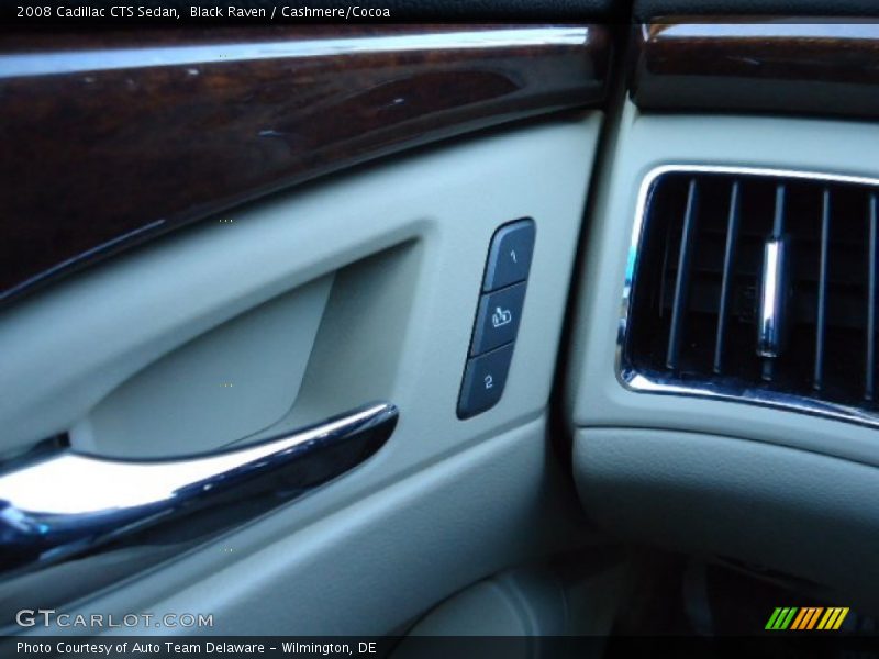 Black Raven / Cashmere/Cocoa 2008 Cadillac CTS Sedan