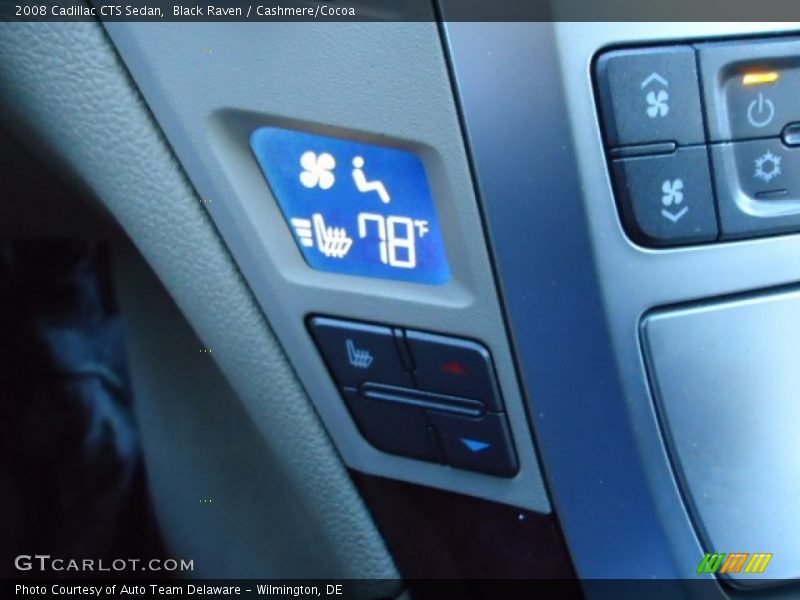 Black Raven / Cashmere/Cocoa 2008 Cadillac CTS Sedan