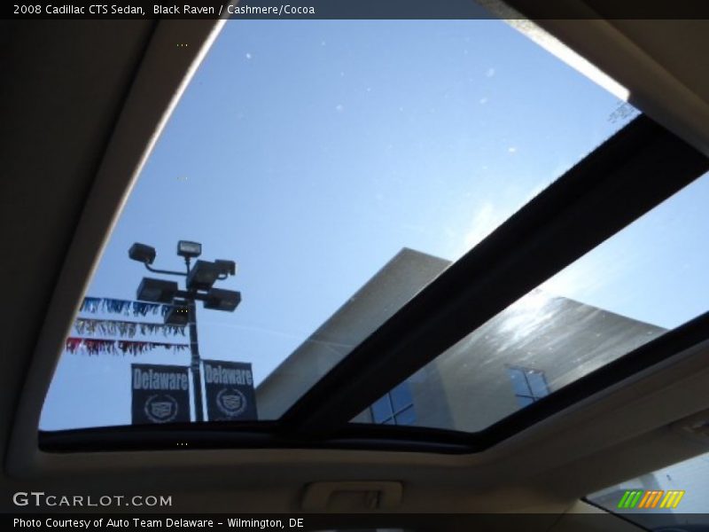 Black Raven / Cashmere/Cocoa 2008 Cadillac CTS Sedan