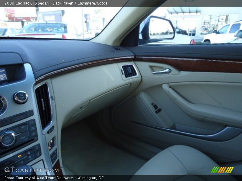 Black Raven / Cashmere/Cocoa 2008 Cadillac CTS Sedan