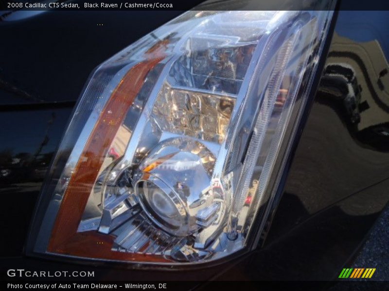 Black Raven / Cashmere/Cocoa 2008 Cadillac CTS Sedan