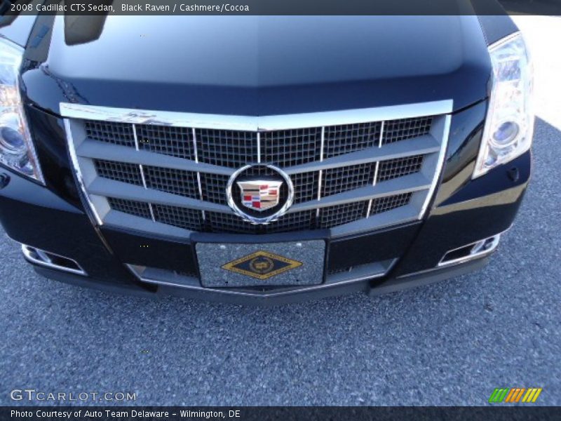 Black Raven / Cashmere/Cocoa 2008 Cadillac CTS Sedan