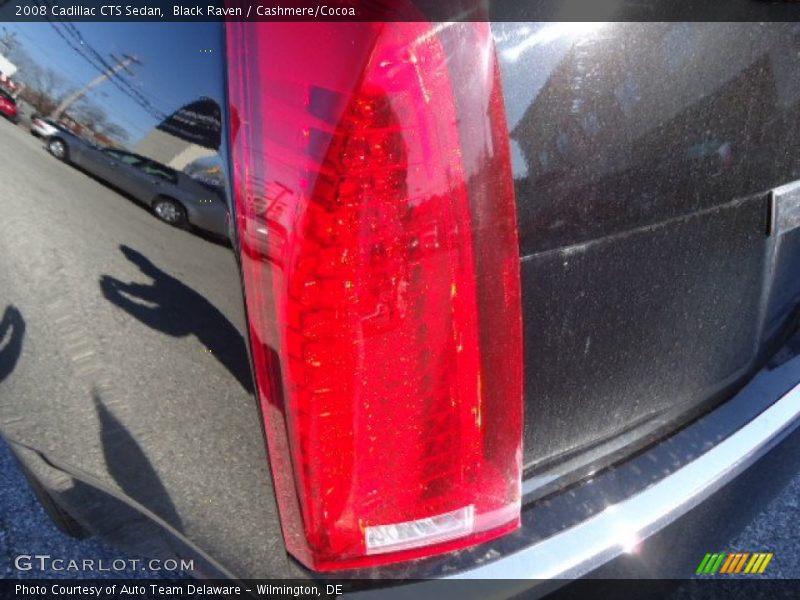 Black Raven / Cashmere/Cocoa 2008 Cadillac CTS Sedan