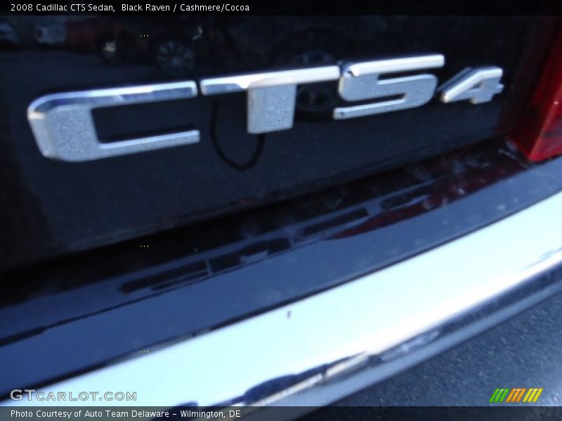 Black Raven / Cashmere/Cocoa 2008 Cadillac CTS Sedan