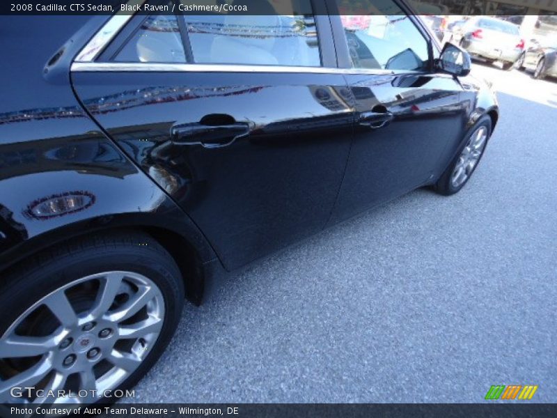 Black Raven / Cashmere/Cocoa 2008 Cadillac CTS Sedan