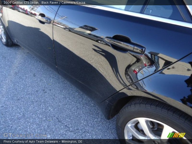 Black Raven / Cashmere/Cocoa 2008 Cadillac CTS Sedan