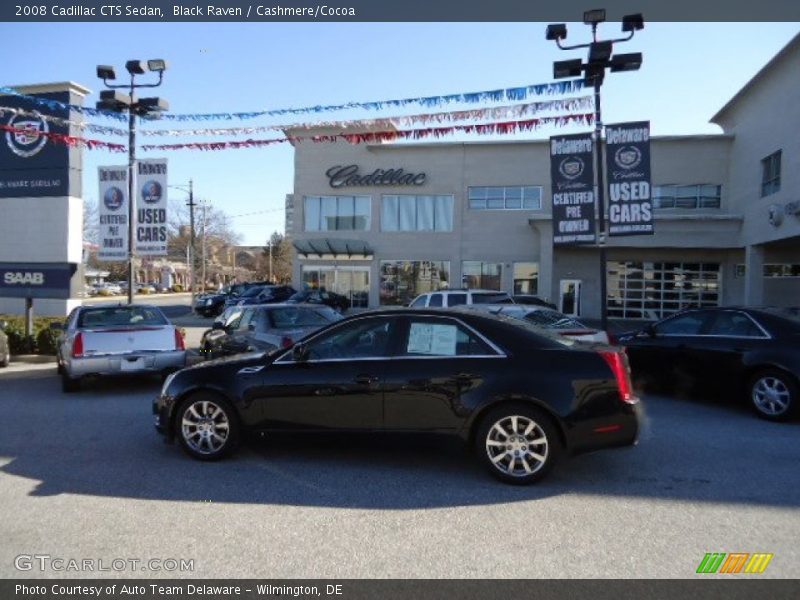 Black Raven / Cashmere/Cocoa 2008 Cadillac CTS Sedan