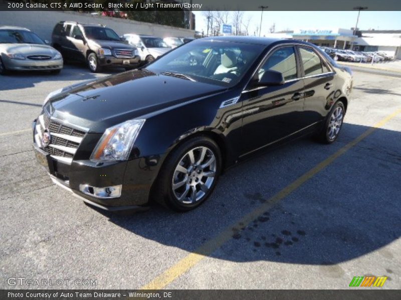 Black Ice / Light Titanium/Ebony 2009 Cadillac CTS 4 AWD Sedan
