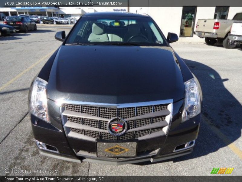 Black Ice / Light Titanium/Ebony 2009 Cadillac CTS 4 AWD Sedan