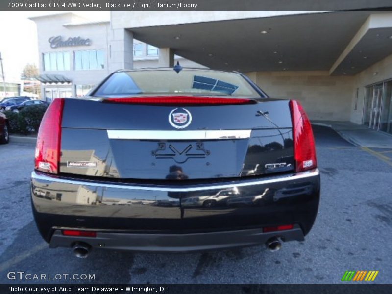 Black Ice / Light Titanium/Ebony 2009 Cadillac CTS 4 AWD Sedan