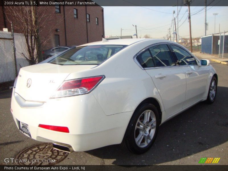 White Diamond Pearl / Parchment 2009 Acura TL 3.5