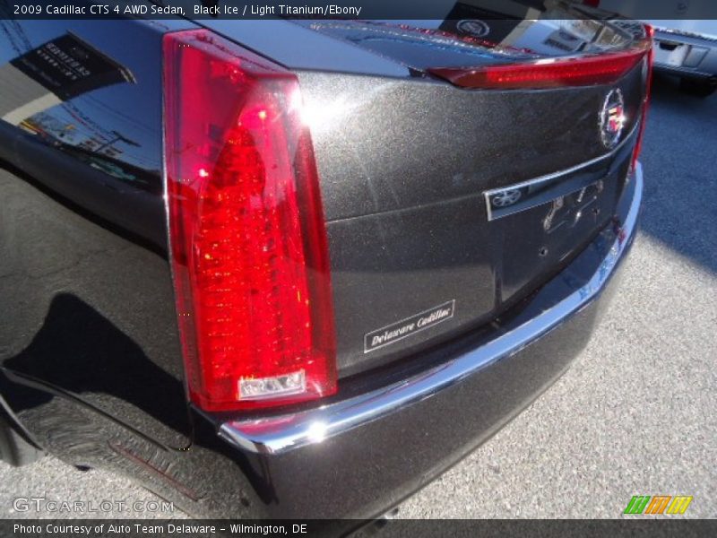 Black Ice / Light Titanium/Ebony 2009 Cadillac CTS 4 AWD Sedan