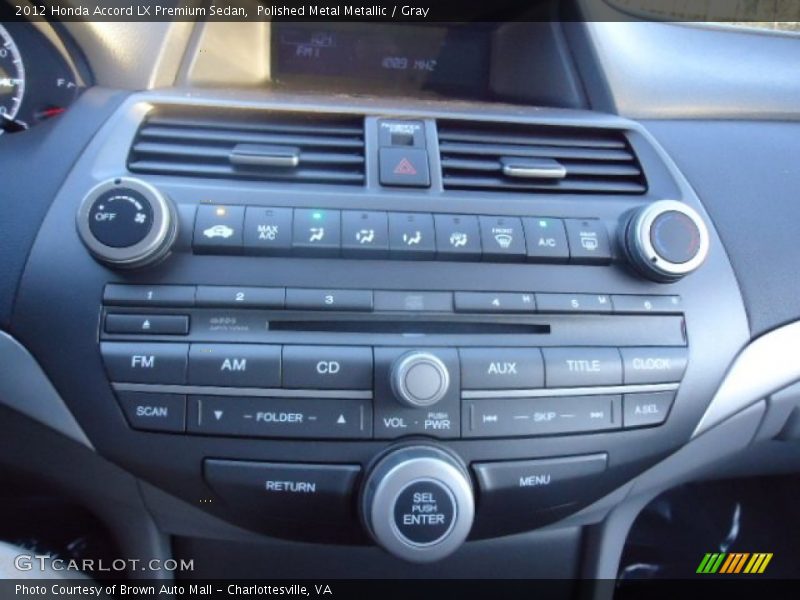 Controls of 2012 Accord LX Premium Sedan