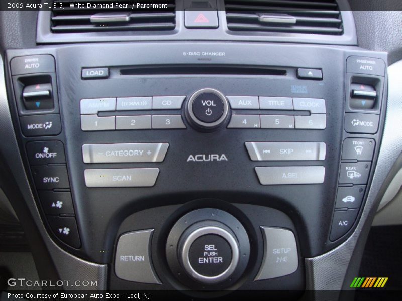 White Diamond Pearl / Parchment 2009 Acura TL 3.5