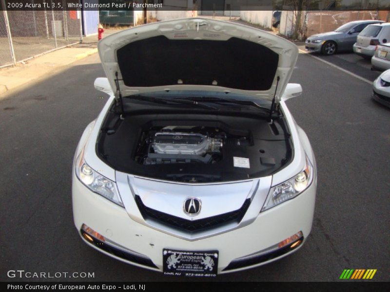 White Diamond Pearl / Parchment 2009 Acura TL 3.5