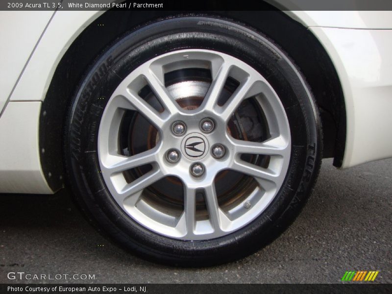 White Diamond Pearl / Parchment 2009 Acura TL 3.5