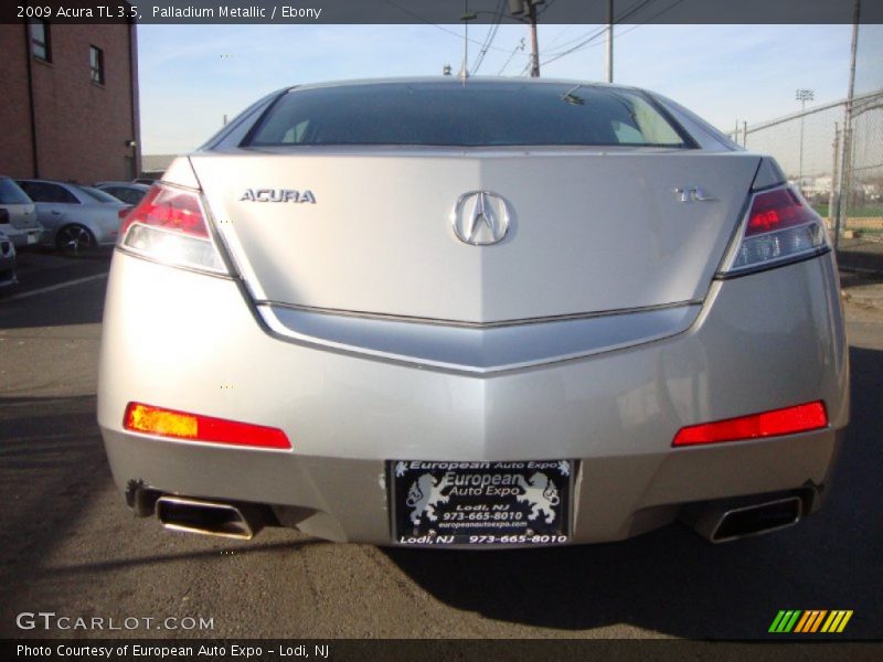 Palladium Metallic / Ebony 2009 Acura TL 3.5