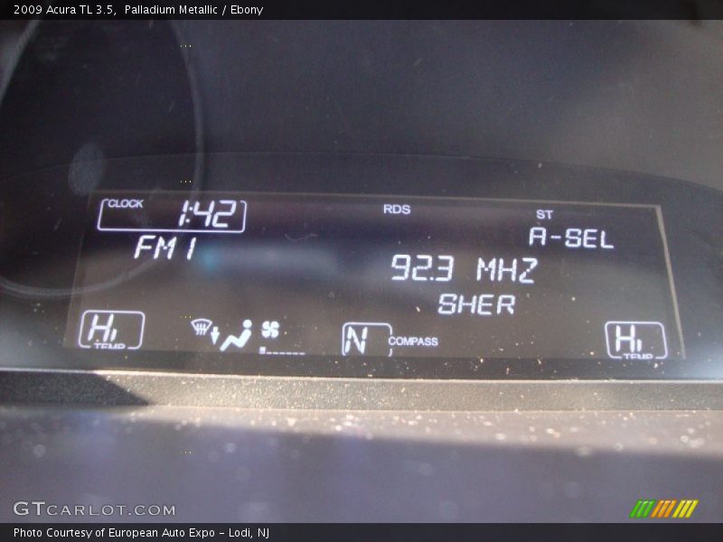 Palladium Metallic / Ebony 2009 Acura TL 3.5