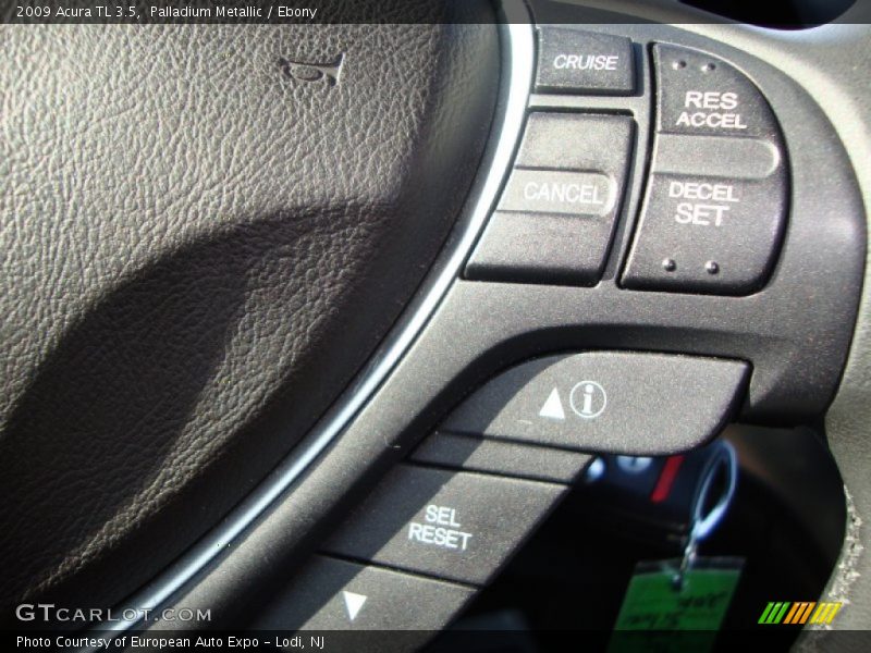 Palladium Metallic / Ebony 2009 Acura TL 3.5