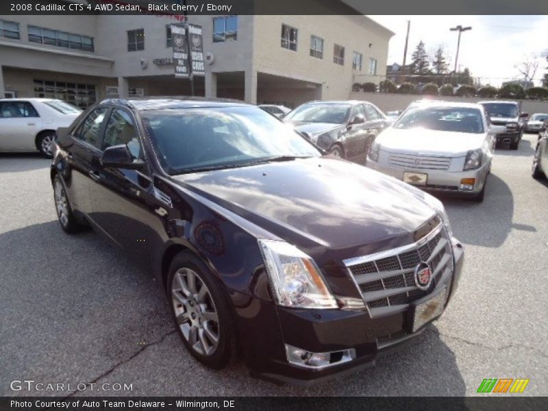 Black Cherry / Ebony 2008 Cadillac CTS 4 AWD Sedan